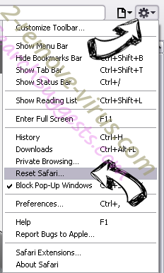 Ads by Not set Safari reset menu