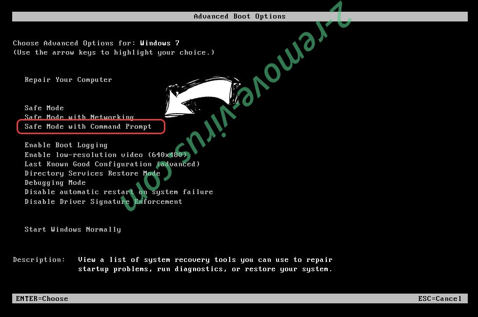 Windows boot menu - command prompt