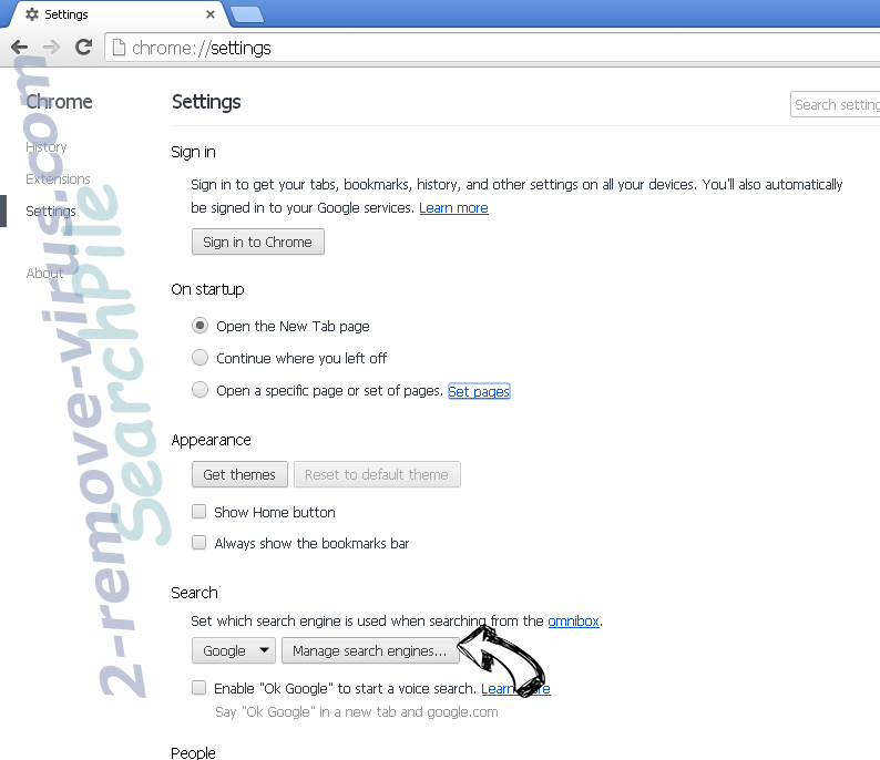 SearchPile Chrome extensions disable