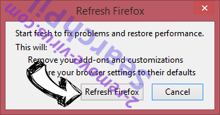 Search Manager virus Firefox reset confirm