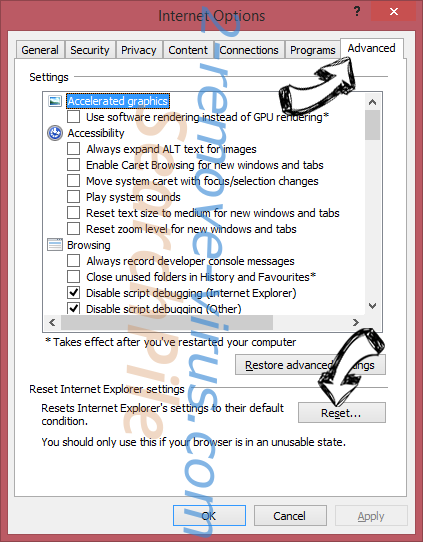 WeatherTool IE reset browser