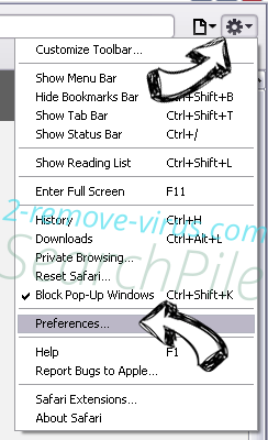 WeatherTool Safari menu