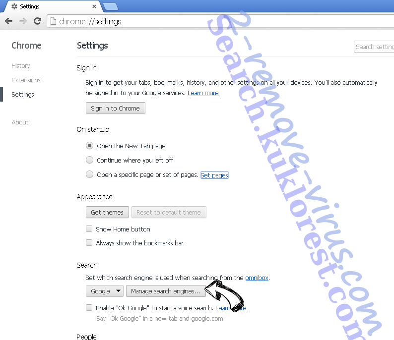 Chromesearch.today Virus Chrome extensions disable