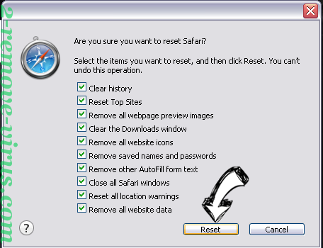 Search.websafefinder.com Safari reset