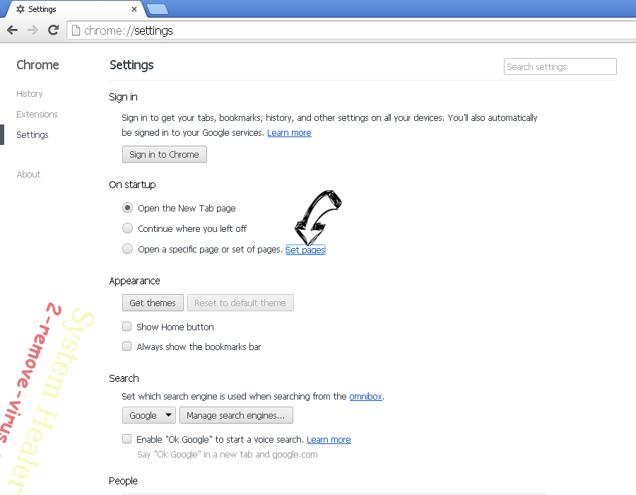 InspiringBackgrounds Chrome settings