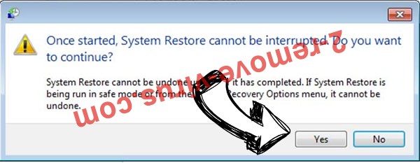 Inferno Ransomware removal - restore message