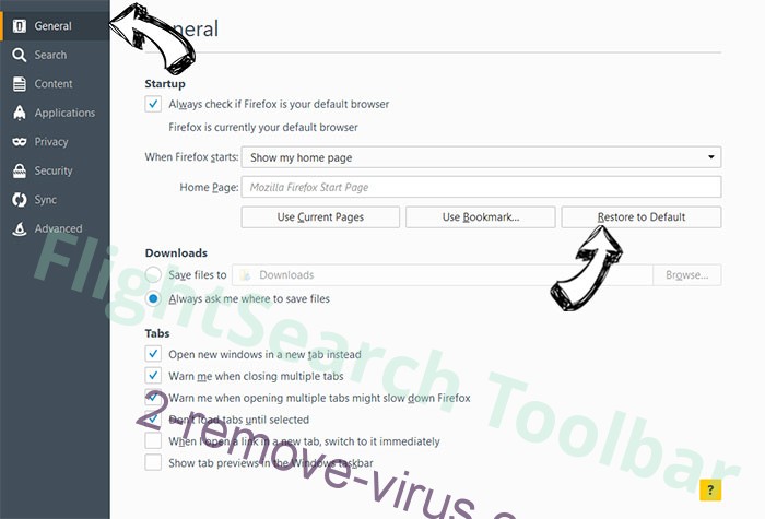 FreeShoppingTool Toolbar Firefox reset confirm