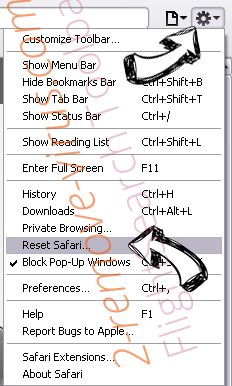 SpringFiles Adware Safari reset menu