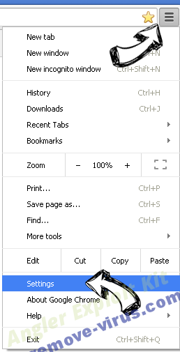 Search.heasymapfinder.net Chrome menu