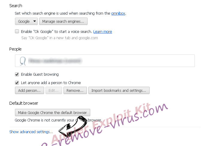 Emailassistant.co Chrome settings more