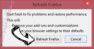 Online Recipes Viewer Firefox reset confirm