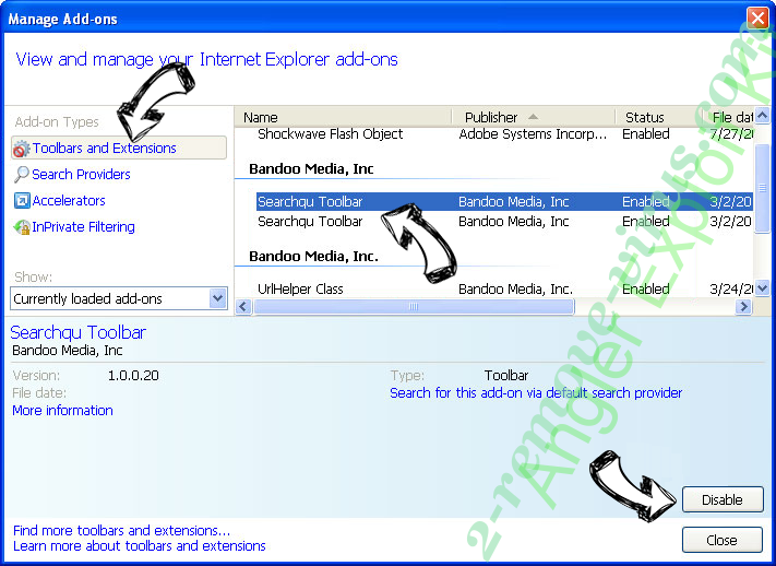 Search.heasymapfinder.net IE toolbars and extensions