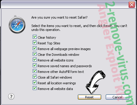 QuickFlightTracker Toolbar Safari reset