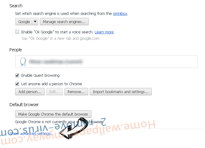 “Win A $1000 Amazon Gift Card” Scam Chrome settings more