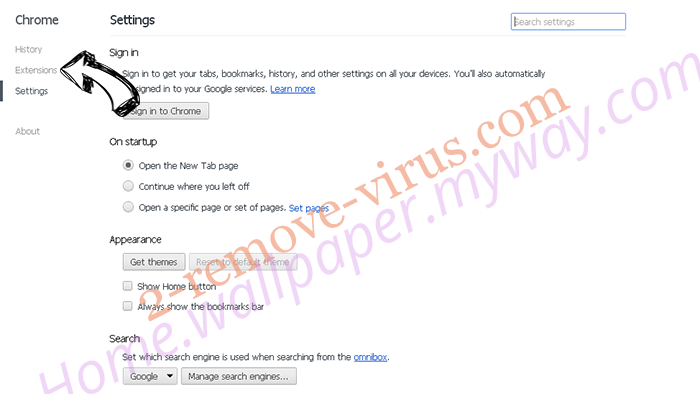 MacOSDefender Virus Chrome settings