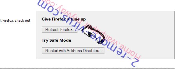 Moonly Search virus Firefox reset