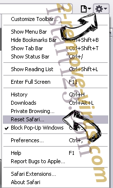 Istart123.com Safari reset menu