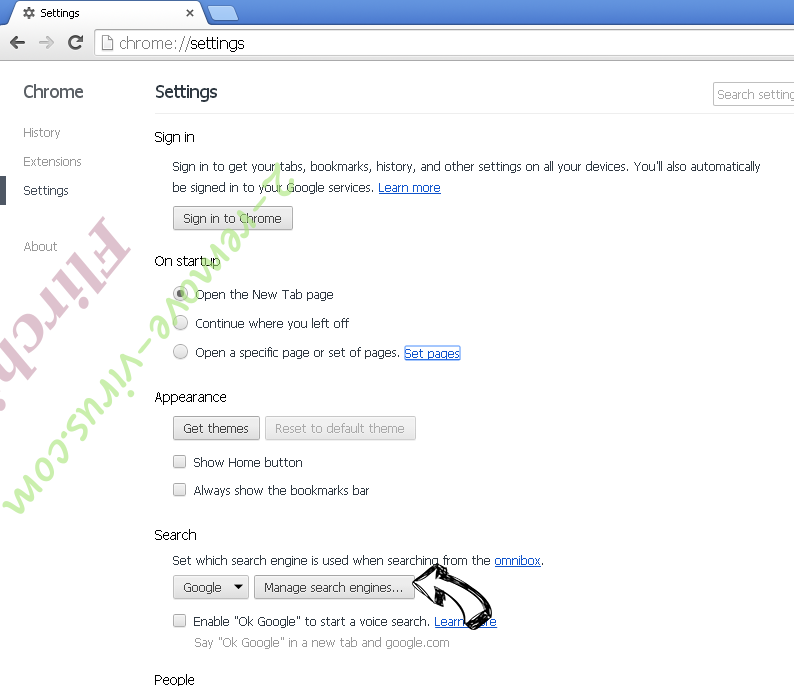 Gosearches.gg Chrome extensions disable