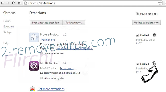 Fuq.com Virus Chrome extensions remove