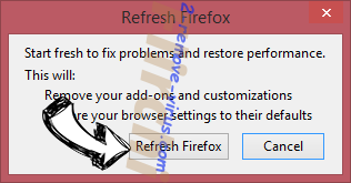 Verwijderen MainOperation Adware Firefox reset confirm