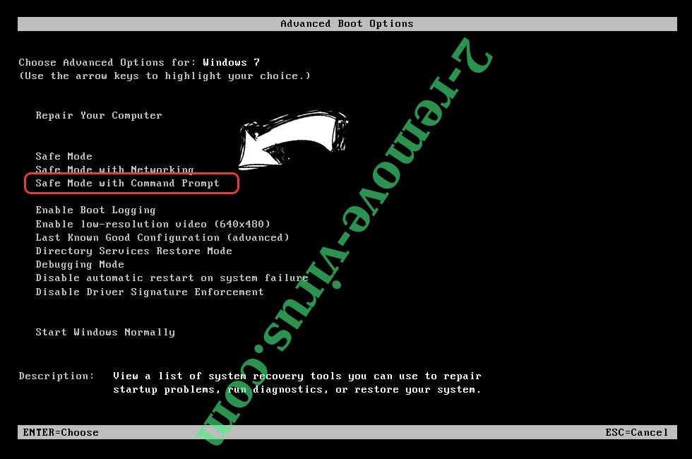 Windows boot menu - command prompt