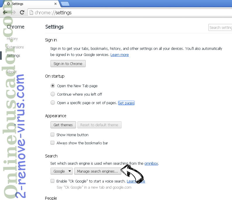 Yeabests.top Chrome extensions disable