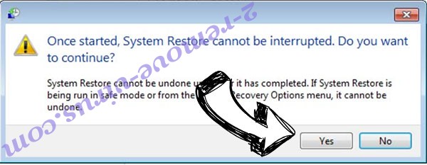 .Rugj file Ransomware removal - restore message