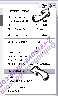 SnapMyScreen Safari menu