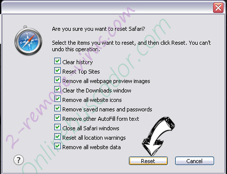 SnapMyScreen Safari reset