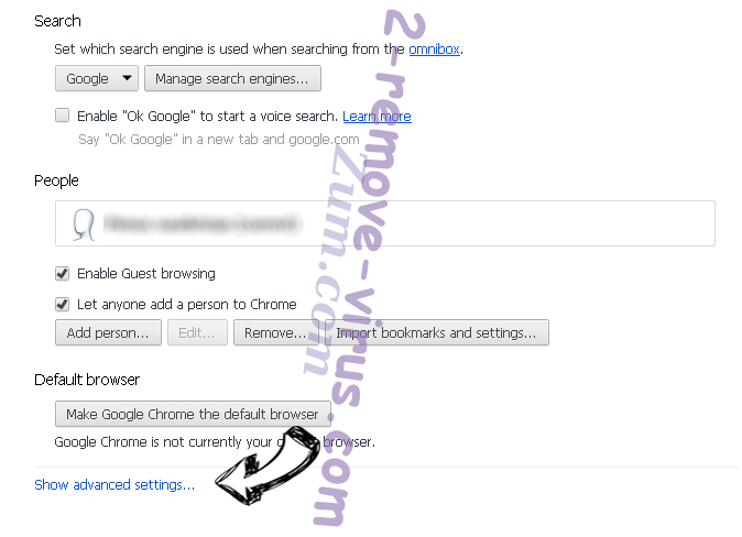 Browser-search.net Chrome settings more