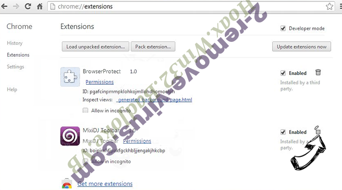 Search.mysportsxp.com Chrome extensions remove