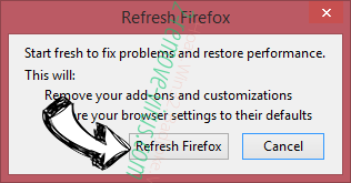 Piesearch Firefox reset confirm
