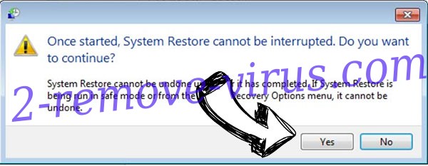 Captcha ransomware removal - restore message