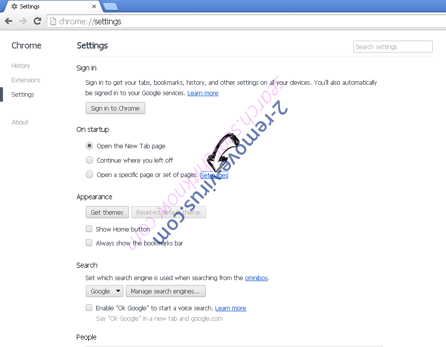 search.searchitknow.com Chrome settings