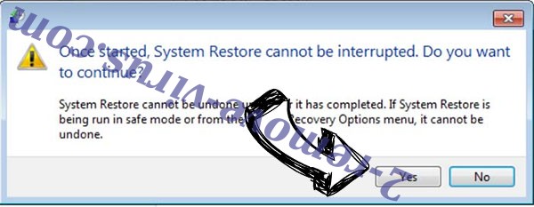 XiaoBa ransomware virus removal - restore message