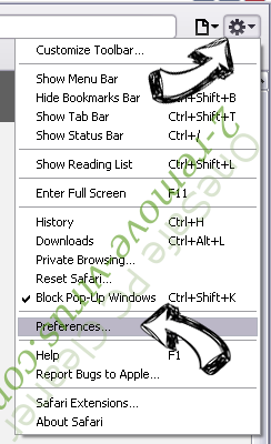 Quick Searcher virus Safari menu