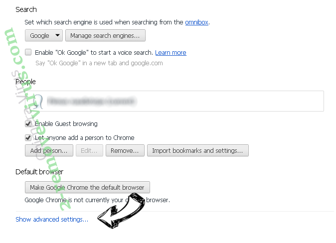 Qwant.com Search Chrome settings more