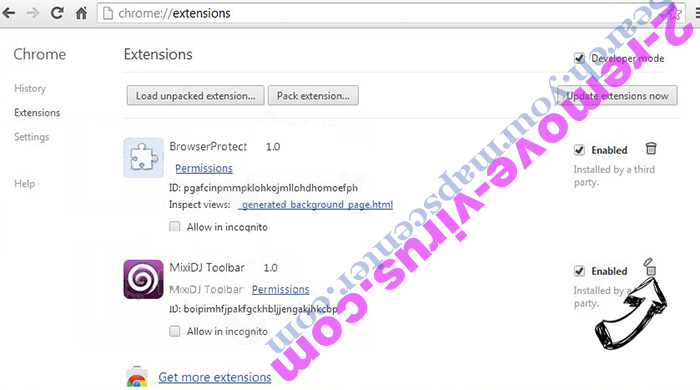 Quivisi.com Chrome extensions remove