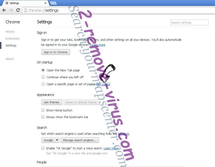 Online Browser Advertising Chrome settings