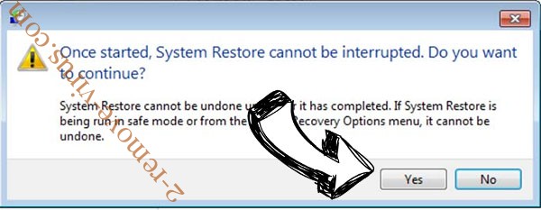 .Toec file ransomware removal - restore message