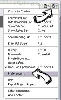 Ezreward.net Safari menu