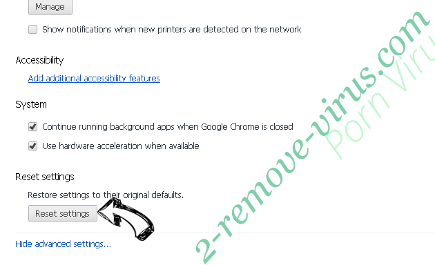 Privacy-Search.one Chrome advanced menu
