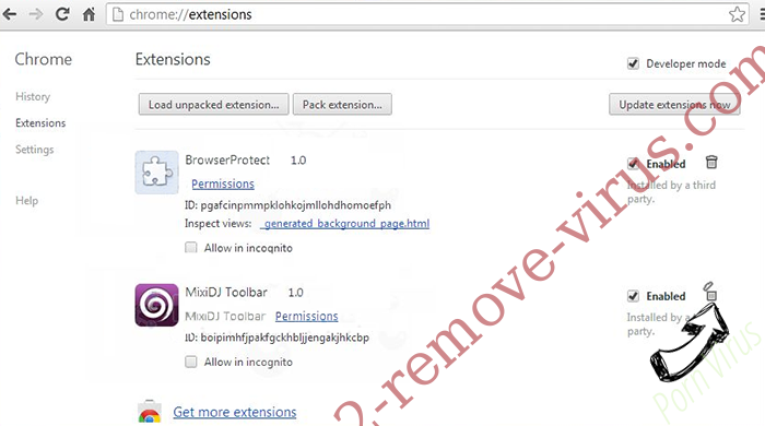 MyBrowser Chrome extensions remove