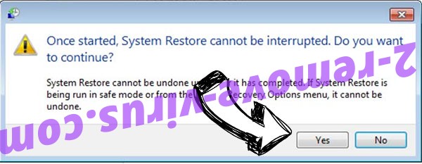 Noblis ransomware removal - restore message
