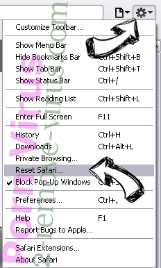 Searchfrom.ru Virus Safari reset menu