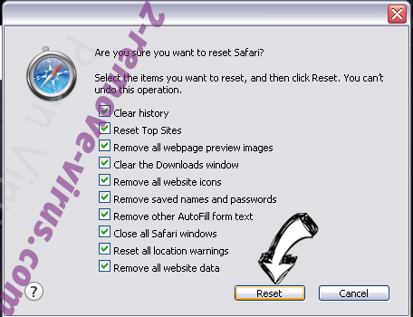 Filmstab Safari reset