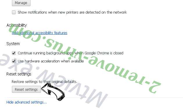 VirtualGuest Adware Chrome advanced menu