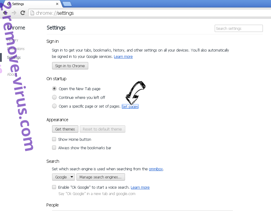 VirtualGuest Adware Chrome settings