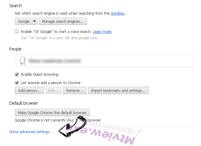VirtualGuest Adware Chrome settings more