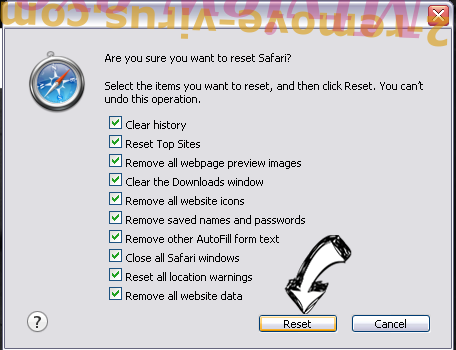 VirtualGuest Adware Safari reset